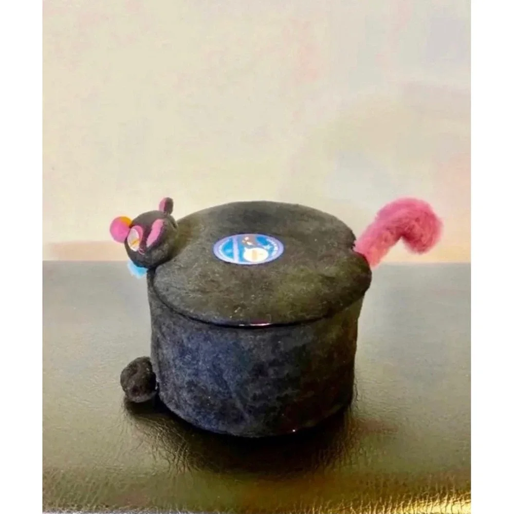 Foxy‎ Black Cat Meowing Plush Jewelry Box